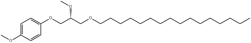 Benzene, 1-[3-(hexadecyloxy)-2-methoxypropoxy]-4-methoxy-, (R)- (9CI)