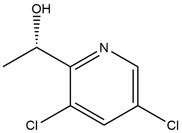 2-Pyridinemethanol, 3,5-dichloro-α-methyl-, (αS)- 结构式
