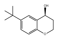 (4S)-6-tert-butyl-3,4-dihydro-2H-chromen-4-ol 结构式