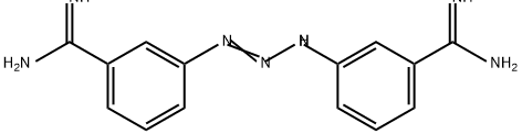 Benzenecarboximidamide, 3,3'-(1-triazene-1,3-diyl)bis- (9CI) Struktur