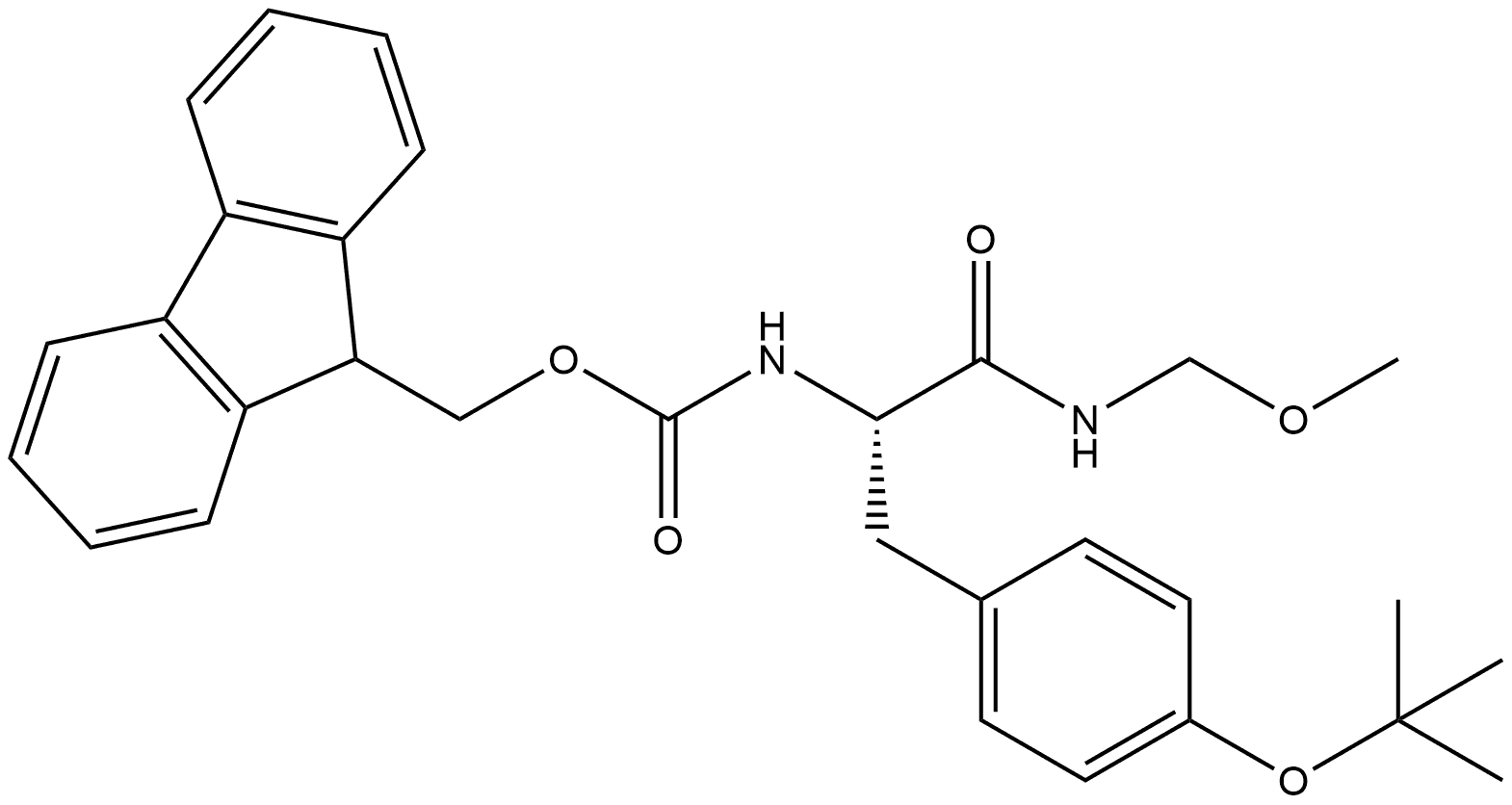 Carbamic acid, N-[(1S)-1-[[4-(1,1-dimethylethoxy)phenyl]methyl]-2-(methoxymethylamino)-2-oxoethyl]-, 9H-fluoren-9-ylmethyl ester