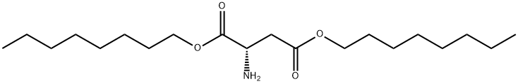 L-Aspartic acid, 1,4-dioctyl ester Structure