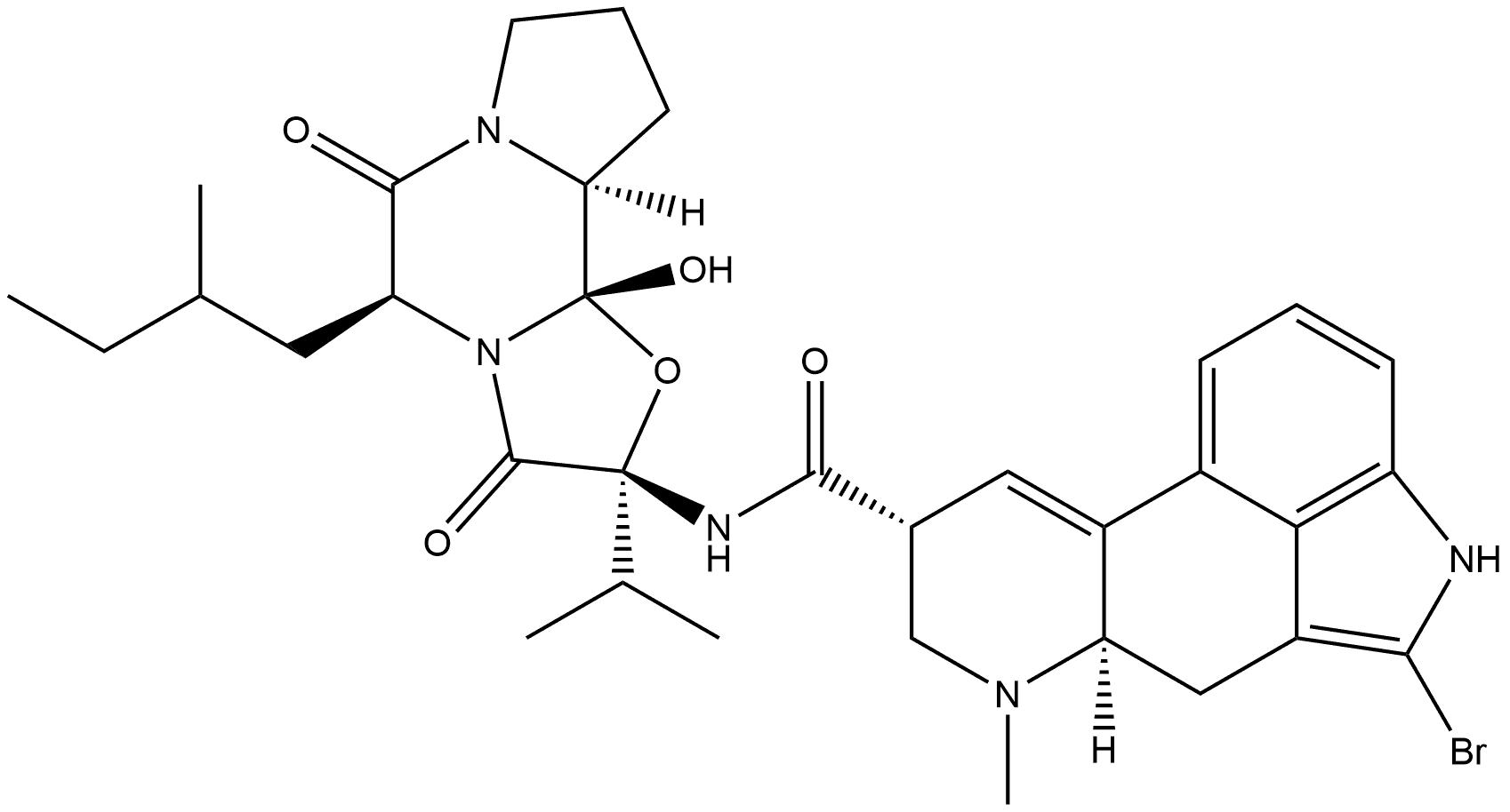 Bromocriptine 2-Methylbutyl Analogue Structure