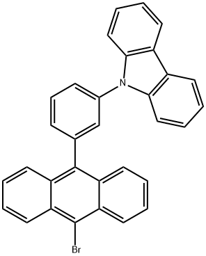 9-(3-(10-溴代蒽-9-基)苯基)-9H咔唑,1572298-39-5,结构式