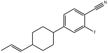 Benzonitrile, 2-fluoro-4-[trans-4-(1E)-1-propen-1-ylcyclohexyl]- Struktur