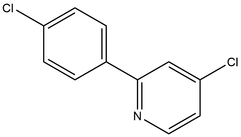 4-Chloro-2-(4-chlorophenyl)pyridine 结构式