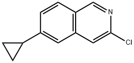 Isoquinoline, 3-chloro-6-cyclopropyl- Structure