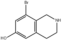 6-Isoquinolinol, 8-bromo-1,2,3,4-tetrahydro- 化学構造式