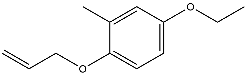4-Ethoxy-2-methyl-1-(2-propen-1-yloxy)benzene Structure