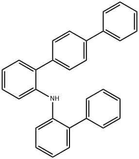 N-(2-对三联苯基)-N-(2-联苯基)胺, 1581285-39-3, 结构式