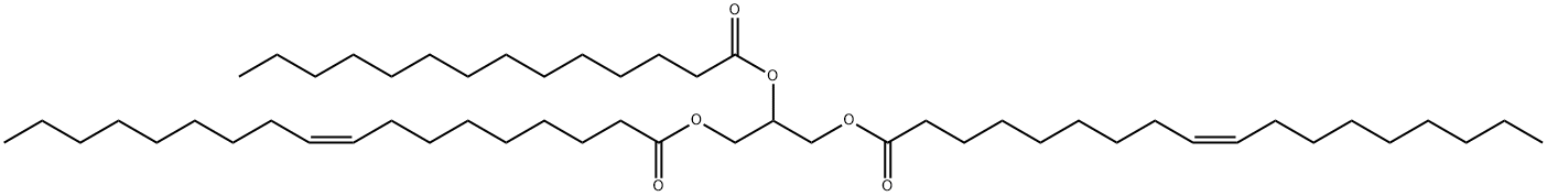 1,3-Dioleoyl-2-Myristoyl-rac-glycerol Structure