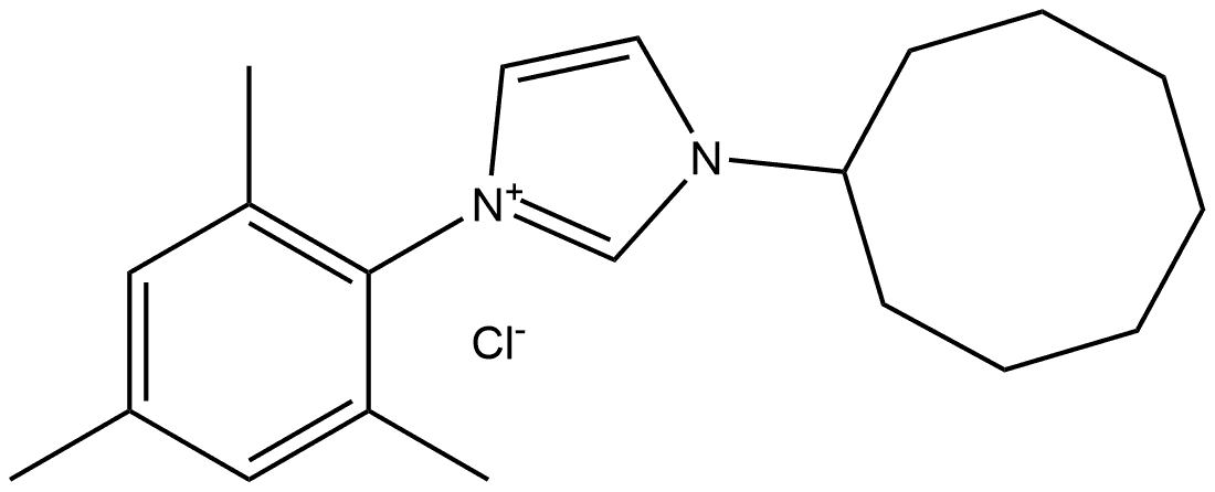 1-环辛基-3-均三甲苯基-1H-咪唑-3-鎓氯化物 结构式