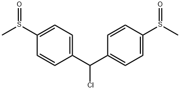 bis-(4-Methylsulfinylphenyl)-methyl chloride 结构式
