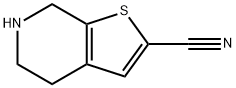 Thieno[2,3-c]pyridine-2-carbonitrile, 4,5,6,7-tetrahydro- Structure