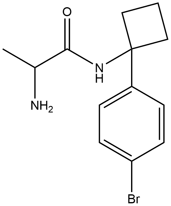 2-氨基-N-(1-(4-溴苯基)环丁基)丙酰胺, 1587367-70-1, 结构式