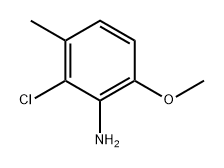 2-氯-6-甲氧基-3-甲基苯胺 结构式