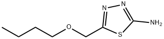 2-氨基-5-(丁氧基甲基)-1,3,4-噻二唑, 15884-92-1, 结构式