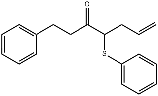 1-phenyl-4-thiophenyl-5-vinyl-3-pentone Struktur