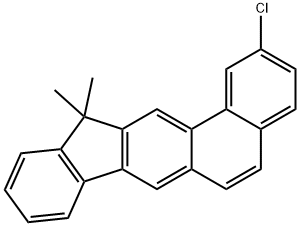 2-氯-12,12-二甲基-12H-茚并[1,2-B]菲, 1591629-73-0, 结构式