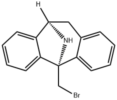 5H-Dibenzo[a,d]cyclohepten-5,10-imine, 5-(bromomethyl)-10,11-dihydro-, (5S,10R)- Structure