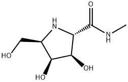 (2S,3R,4S,5R)-3,4-Dihydroxy-5-(hydroxymethyl)-N-methyl-2-pyrrolidine carboxamide,1591783-07-1,结构式
