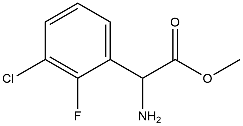 methyl-2-amino-2-(3-chloro-2-fluorophenyl)acetate,1592818-14-8,结构式