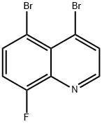 4,5-dibromo-8-fluoroquinoline 结构式