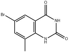 6-溴-8-甲基喹唑啉-2,4(1H,3H)-二酮 结构式