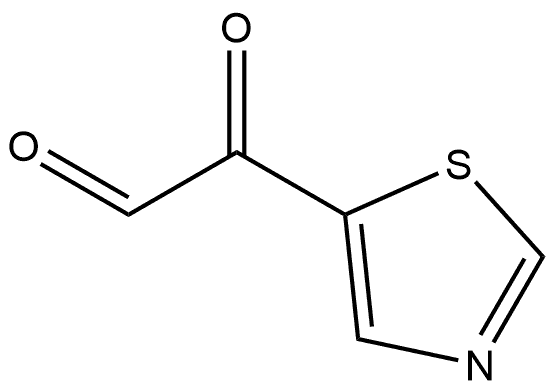 5-Thiazoleacetaldehyde, α-oxo- Structure