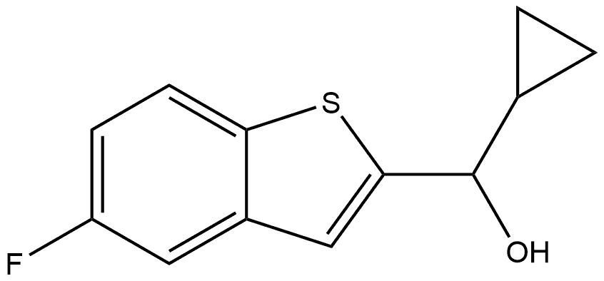 α-Cyclopropyl-5-fluorobenzo[b]thiophene-2-methanol Structure