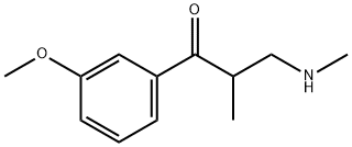 1-(3-Methoxyphenyl)-2-methyl-3-(methylamino)-1-propanone Structure