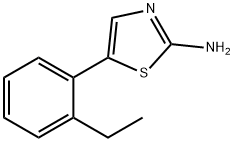 5-(2-Ethylphenyl)thiazol-2-amine,1595674-06-8,结构式