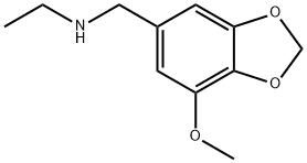 1,3-Benzodioxole-5-methanamine, N-ethyl-7-methoxy- Structure
