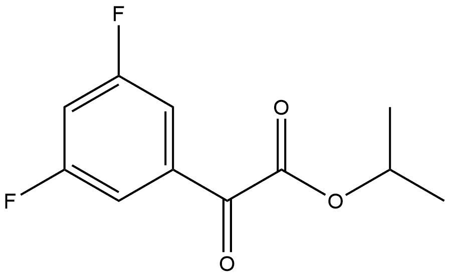 1-Methylethyl 3,5-difluoro-α-oxobenzeneacetate Struktur