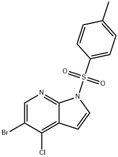 1H-Pyrrolo[2,3-b]pyridine, 5-bromo-4-chloro-1-[(4-methylphenyl)sulfonyl]- Structure