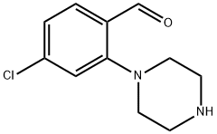 4-chloro-2-(piperazin-1-yl)benzaldehyde Struktur
