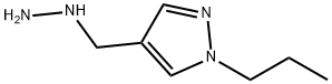 1H-Pyrazole, 4-(hydrazinylmethyl)-1-propyl- Structure