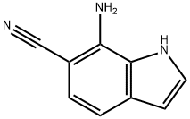 1H-Indole-6-carbonitrile, 7-amino- Struktur