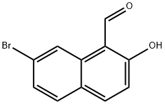 1-Naphthalenecarboxaldehyde, 7-bromo-2-hydroxy- Structure