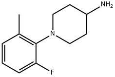 4-Piperidinamine, 1-(2-fluoro-6-methylphenyl)- Structure