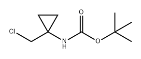 Carbamic acid, N-[1-(chloromethyl)cyclopropyl]-, 1,1-dimethylethyl ester Structure