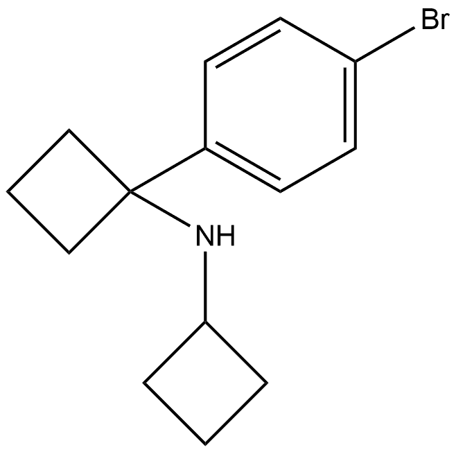 1-(4-溴苯基)-N-环丁基环丁胺 结构式