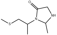 2-methyl-3-[1-(methylsulfanyl)propan-2-yl]imidazo
lidin-4-one 结构式