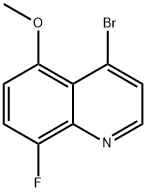 4-bromo-8-fluoro-5-methoxyquinoline,1599240-14-8,结构式