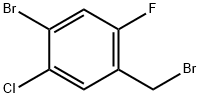 1-溴-4-(溴甲基)-2-氯-5-氟苯, 1599276-16-0, 结构式