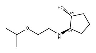 (1S,2S)-2-(2-isopropoxyethylamino)cyclopentanol hydrochloride Structure