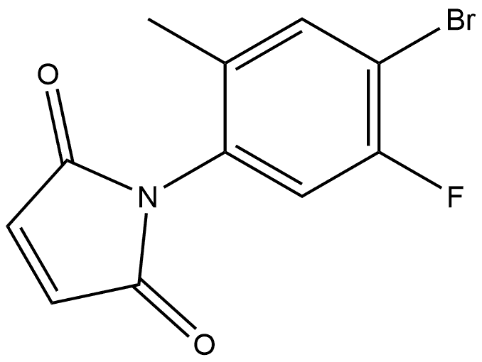 1-(4-Bromo-5-fluoro-2-methylphenyl)-1H-pyrrole-2,5-dione 结构式