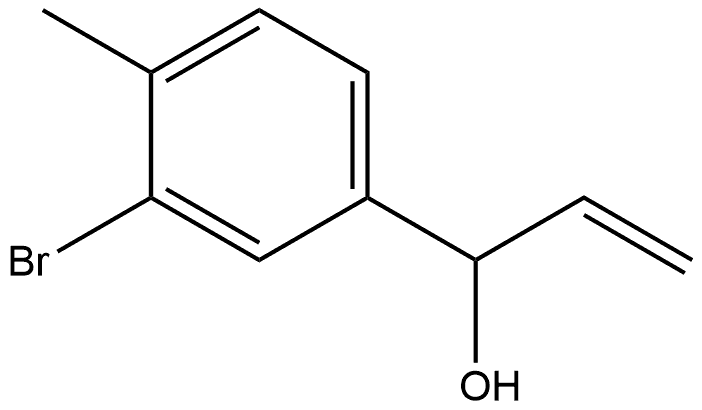3-Bromo-α-ethenyl-4-methylbenzenemethanol 结构式