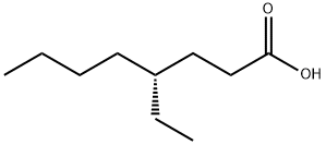 Octanoic acid, 4-ethyl-, (4R)- Structure