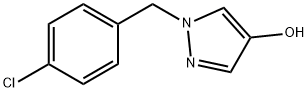 1H-Pyrazol-4-ol, 1-[(4-chlorophenyl)methyl]- 结构式